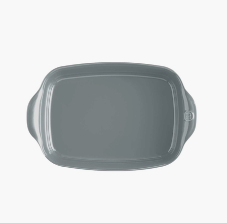 Plat rectangulaire Émile Henry – Perle – 36 x 23 cm
