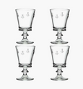 Verres à pied La Rochère – Modèle Abeille – 24 cl – Set de 4