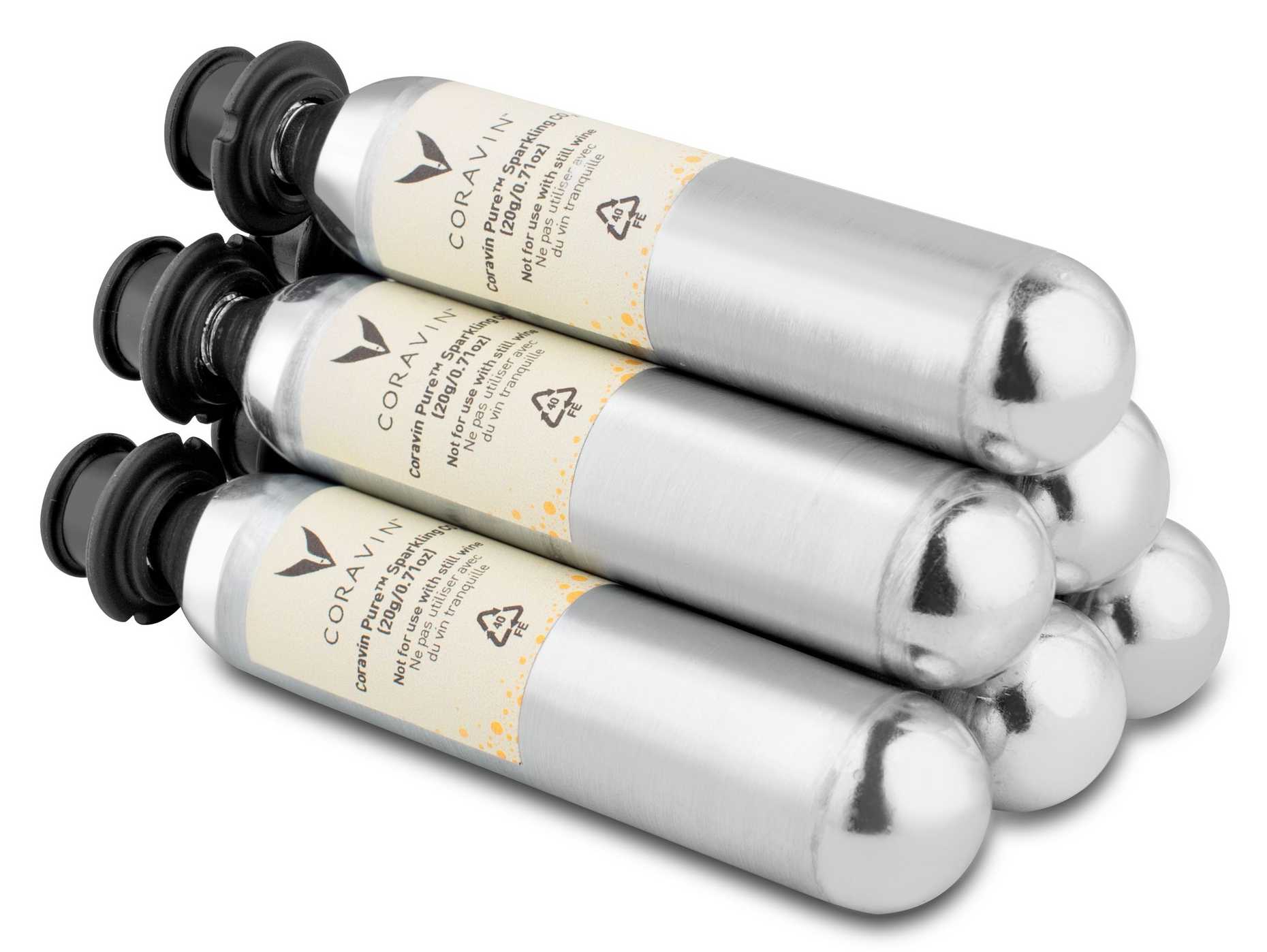 CORAVIN Sparkling – Cartouches CO₂ (pack de 6)