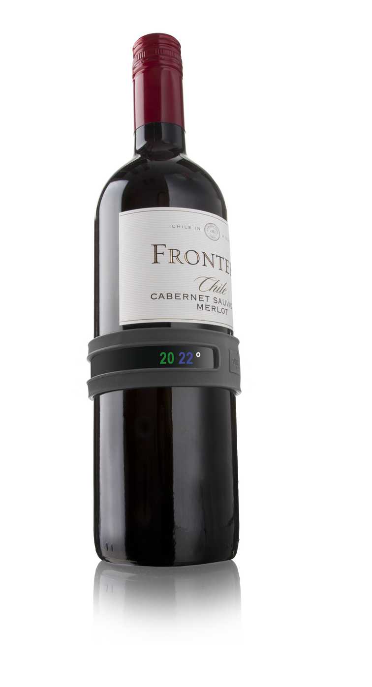 Thermomètre à vin Snap Noir