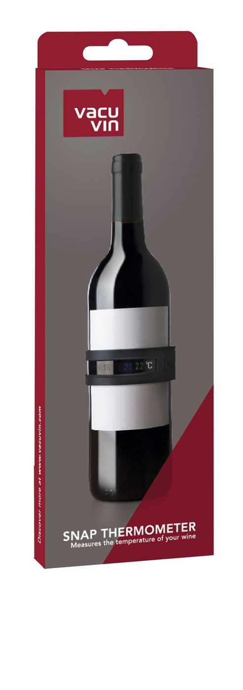 Thermomètre à vin Snap Noir