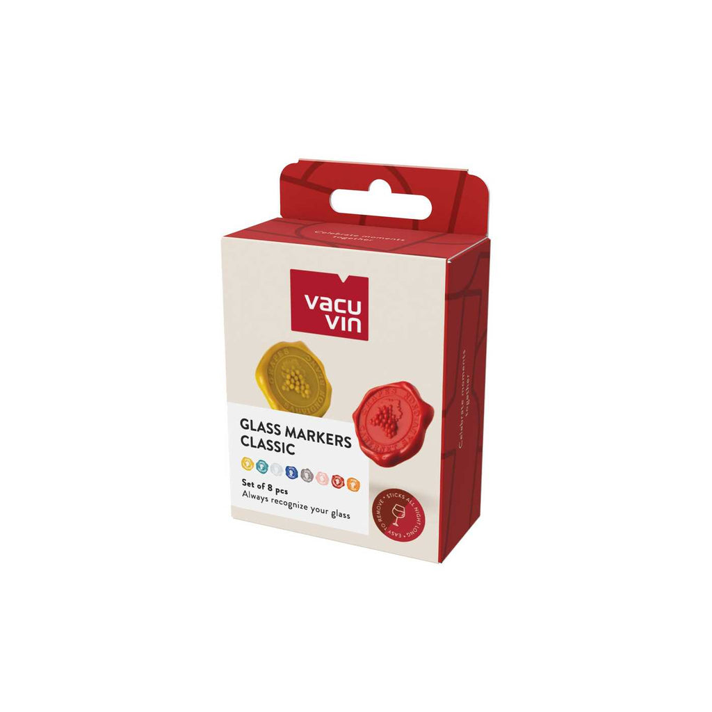 Classic Grapes Glass Markers – Set of 8