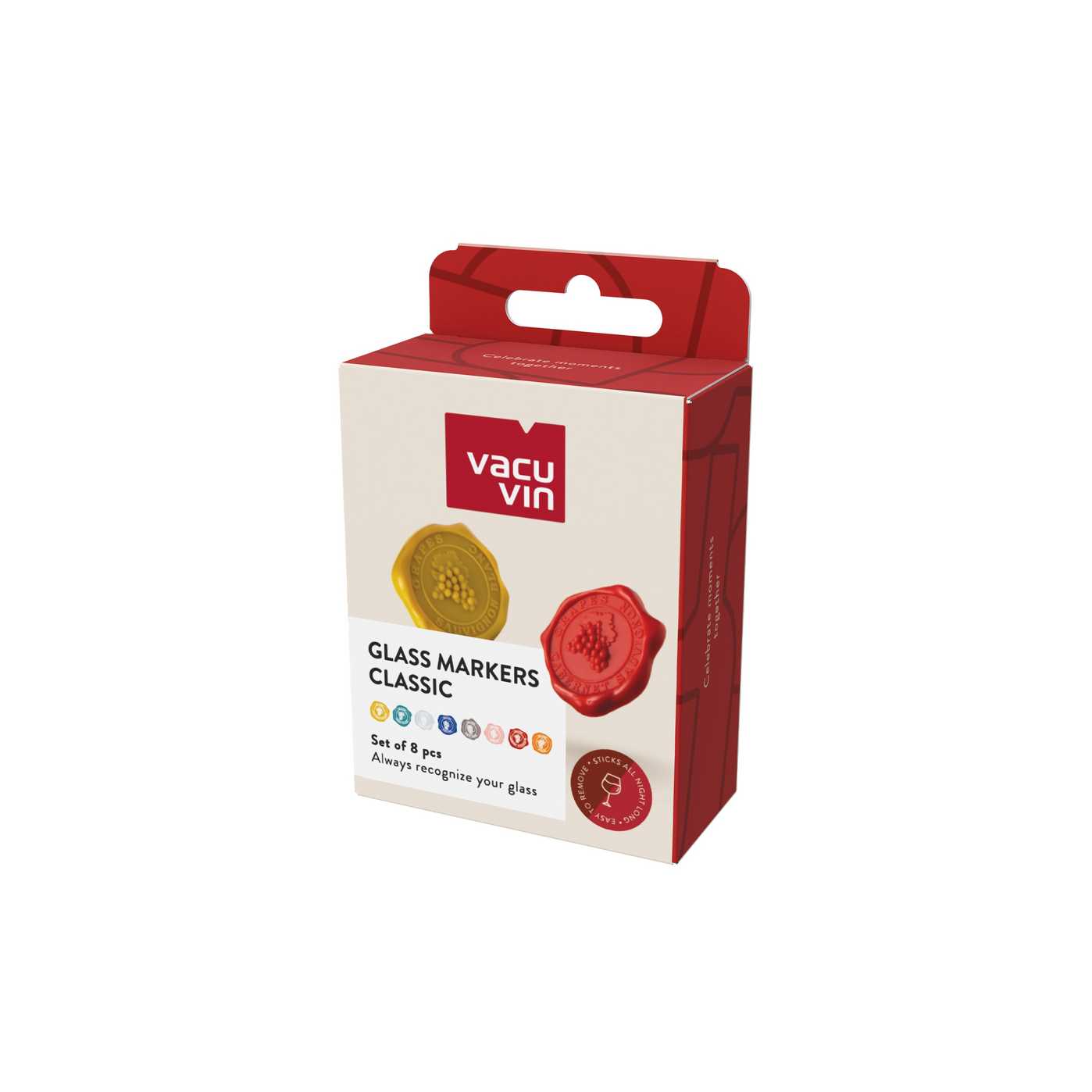 Marqueurs en verre Classic Grapes – Set de 8